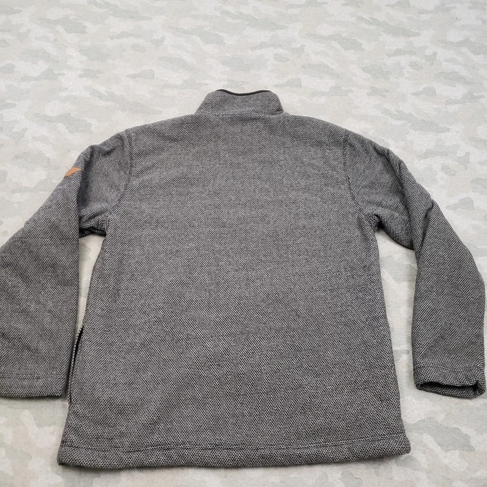 Orvis‎ Sweater Mens Medium Gray Heavy Pockets Outdoors Travel Workwear